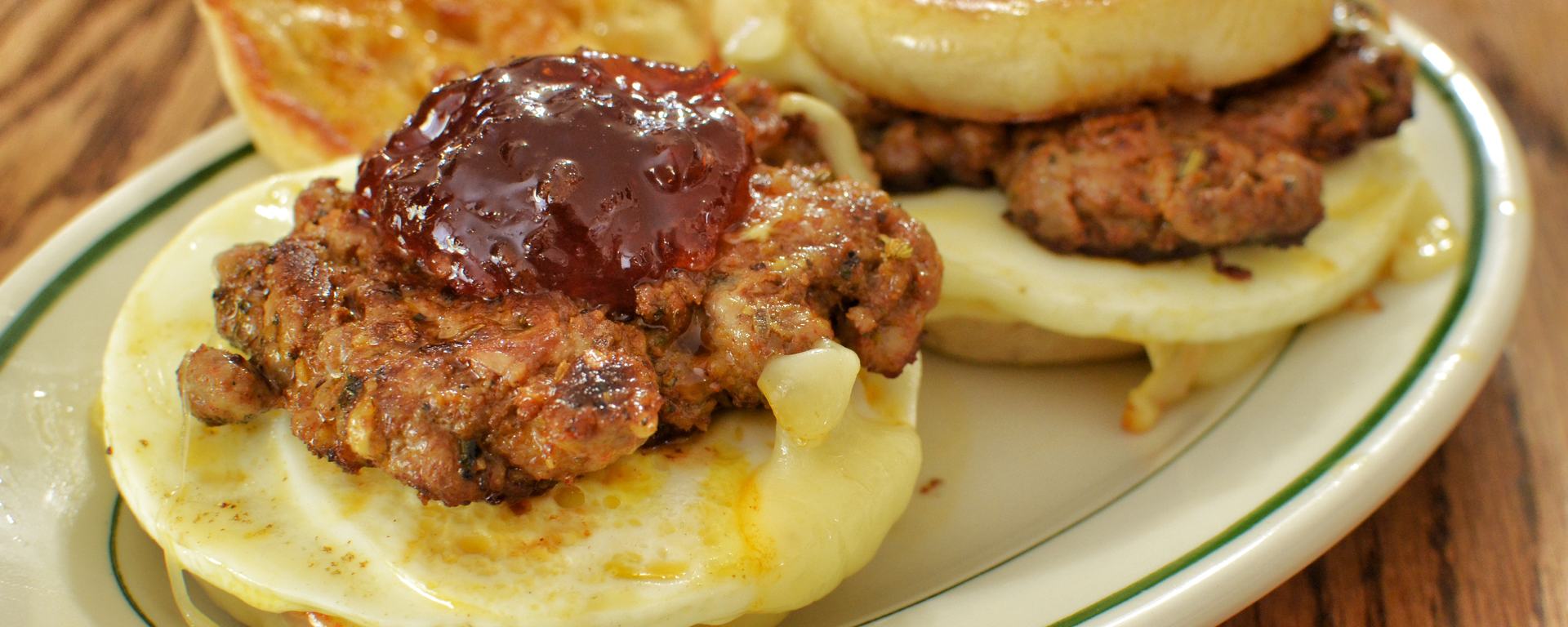 Sausage breakfast sandwich