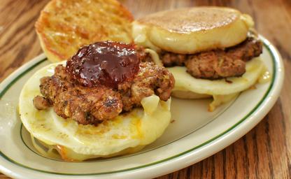 Sausage breakfast sandwich