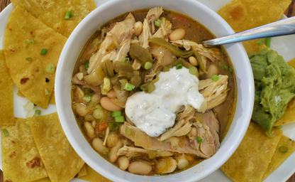 White chicken chili