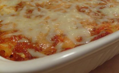 Pizza casserole baked ziti