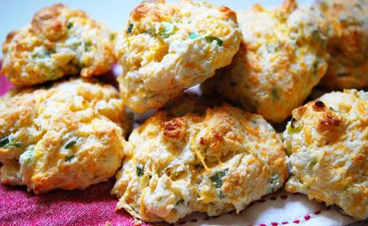 Ham and cheese scones