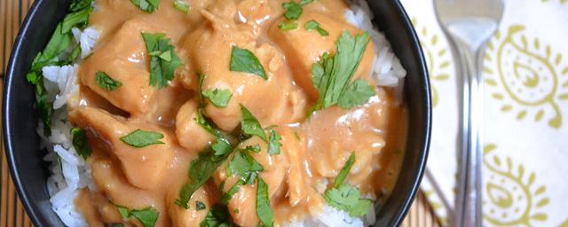 Chicken in peanut sauce