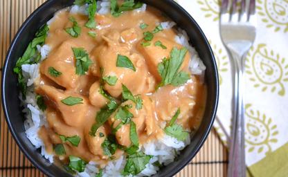 Chicken in peanut sauce