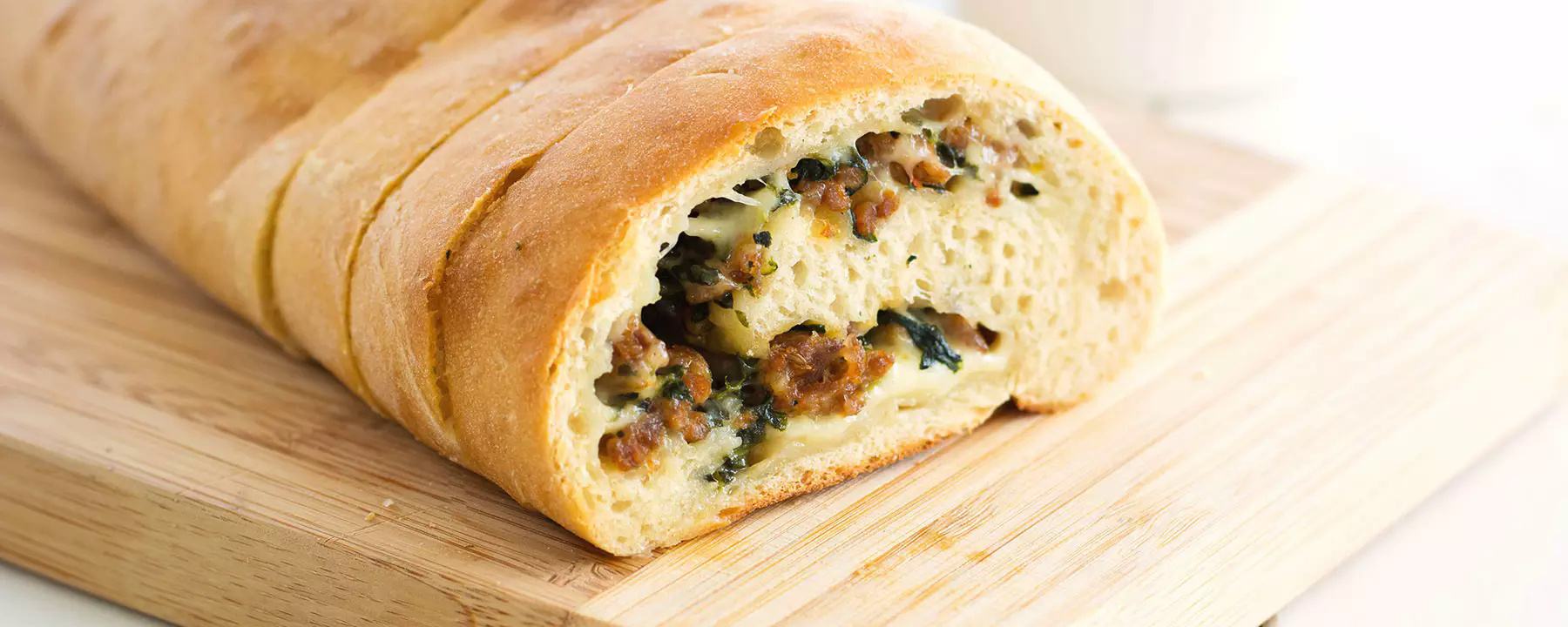 Sausage spinach loaf
